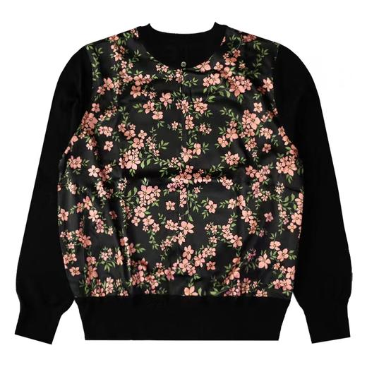 5F 住利安时尚羊毛桑蚕丝印花打底衫 商品图0