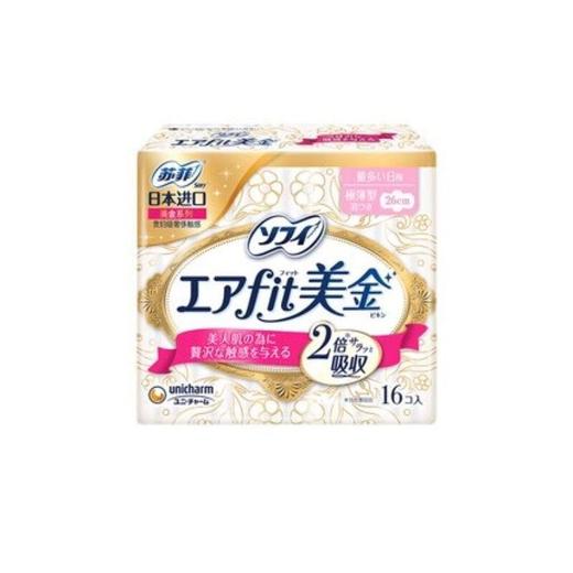 苏菲美金轻薄气垫卫生巾260无香16片 商品图0