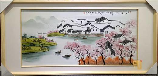 新彩山水瓷板画 商品图3