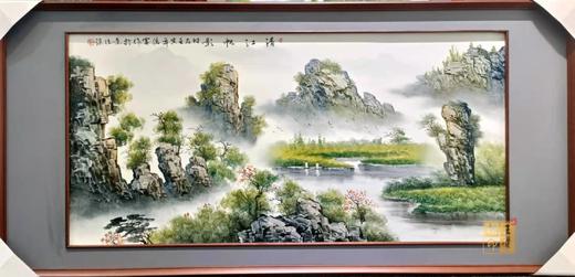 新彩山水瓷板画 商品图2