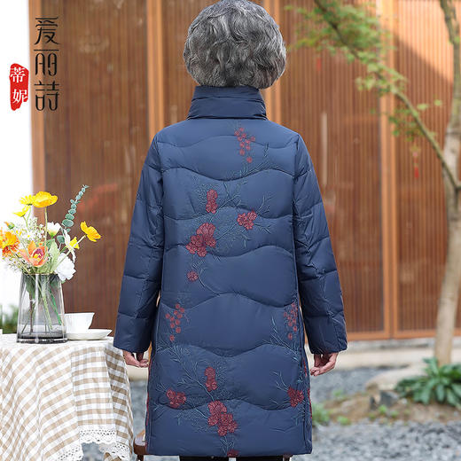 QQ20221123 羽绒服中长款中老年人冬装衣服女老太太白鸭绒外套60岁人妈妈 商品图4
