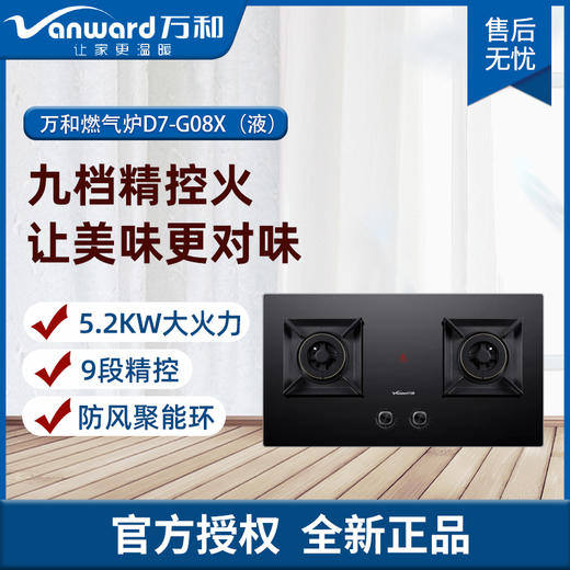 万和 Vanward 5.2KW大火力 可拆卸炉头 玻钢大面板燃气灶JZT-Q5L26 商品图0