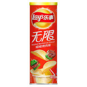 乐事罐装薯片嗞嗞烤肉味104g