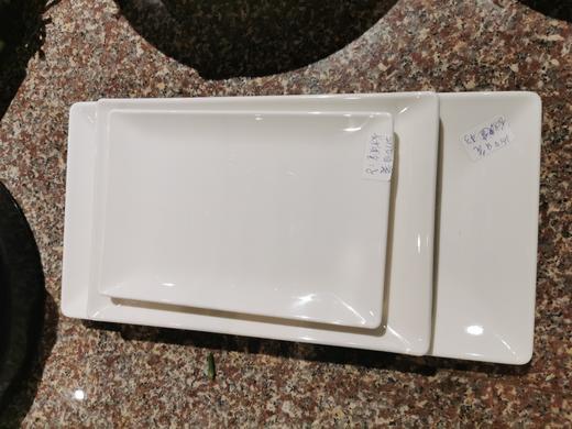 白瓷长方浅盘 商品图0
