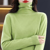 QHJY-JYYM22513一线成衣羊毛毛衣堆堆领打底衫马蹄螺纹长袖套头自由领女式羊毛衫 商品缩略图5