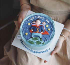 超人爸爸软陶蛋糕