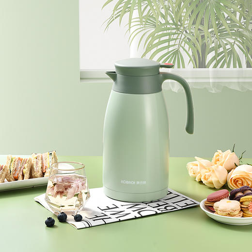 康巴赫小红点家用保温壶白色/绿色 商品图8