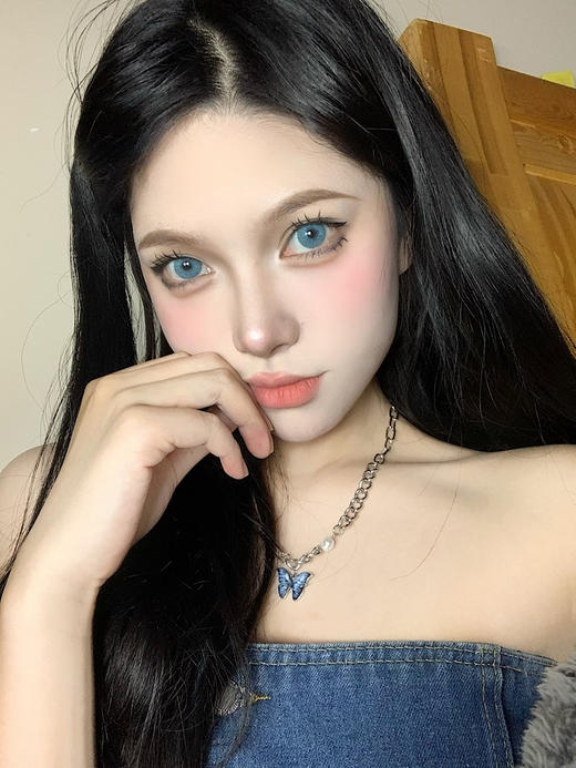<月抛大直径>SUMMERBABY-印度女王蓝-14.5mm【0-800度 无525/575】 商品图2
