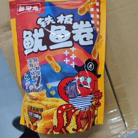 脆犀龙 鱿鱼卷 铁板鱿鱼卷 袋装188克 川香麻辣味
