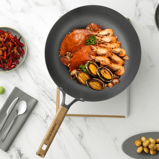 康巴赫无涂层防锈炒锅32cm 商品图9