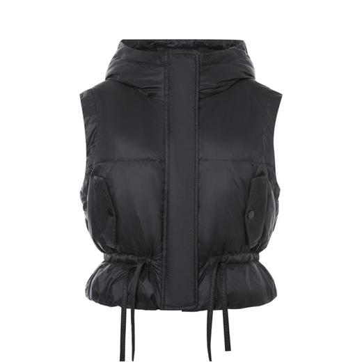 2楼米茜尔-鹅绒黑色马甲 商品图0