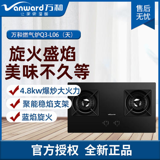 万和Q3-L06台嵌两用燃气灶台厨房一级能效蓝焰旋火聚能多档 Q3-L06 天然气 商品图0