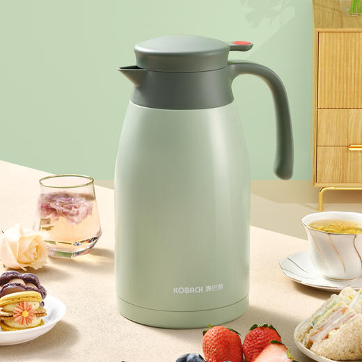 康巴赫小红点家用保温壶白色/绿色 商品图1