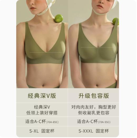 素肌良品果冻条软支撑舒适内衣固定杯- MX074+MX181-FX 商品图1