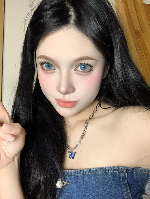 <月抛大直径>SUMMERBABY-印度女王蓝-14.5mm【0-800度 无525/575】 商品图4