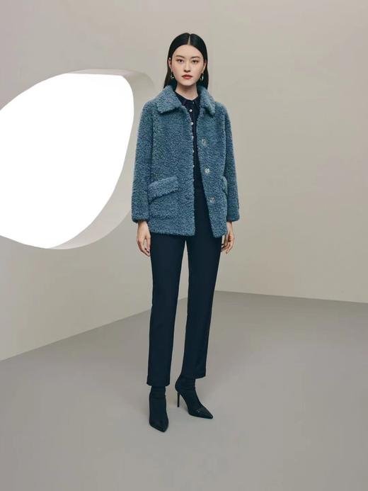 3F玖姿颗粒羊剪毛大衣 商品图0