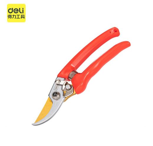 得力专业果农修枝剪全金属手柄8"SK5镀钛刀头(红) 商品图0