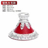 手摇转经轮底座亚青红皮合金莲花底座佛教用品密宗手摇转经筒底座大小号 商品缩略图4