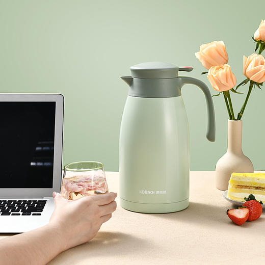康巴赫小红点家用保温壶白色/绿色 商品图7