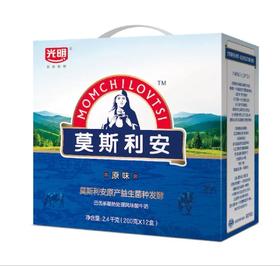 光明莫斯利安风味酸牛奶原味200g*12