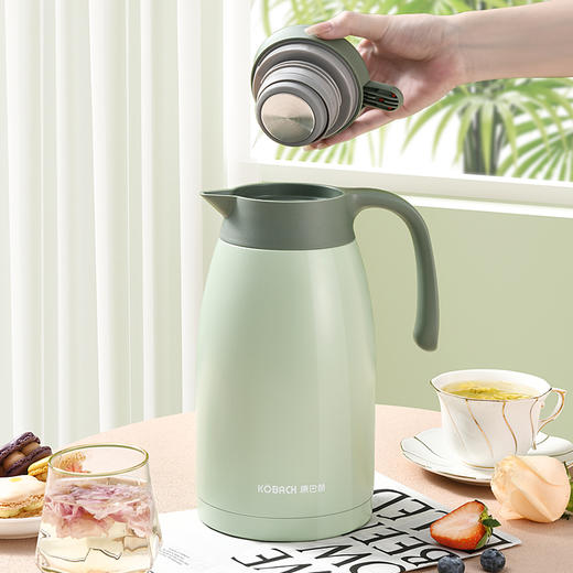 康巴赫小红点家用保温壶白色/绿色 商品图4