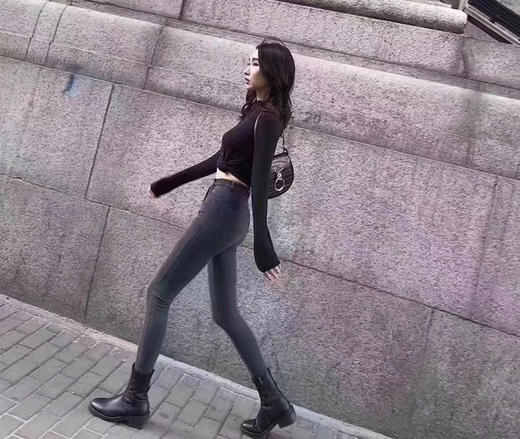 SP-68 灰色不加绒灰色加绒黑色加绒黑色不加绒 均码（80-140斤）超级显瘦魔术裤 商品图7