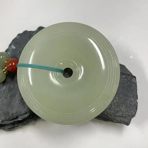 水青吊坠-镯子芯大平安扣-回纹 商品图0