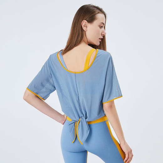 卡益短袖上衣K03395女士瑜伽服健身服 商品图3