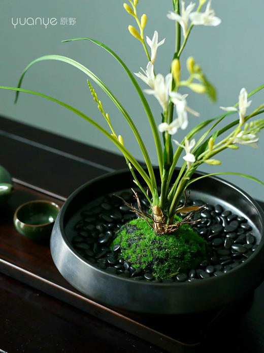 新中式火焰兰高端仿真花茶室客厅玄关摆设书房摆件装饰餐桌花摆花 商品图1