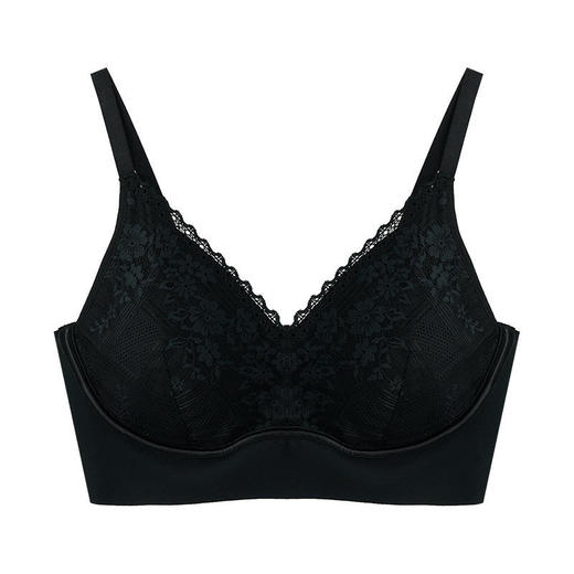 【2件更优惠！】丁氧芭2022新品无痕贴合法式内衣轻奢蕾丝养护文胸无钢圈固定杯聚拢款 商品图6