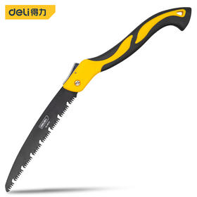 得力DL4672折叠锯10"SK5特氟龙退屑槽(黄)