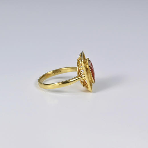 镶蚀红玉髓“生生不息”戒指 商品图3