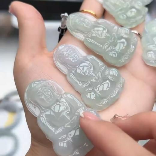 翡翠吊坠-冰糯观音 商品图0