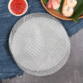 水妈妈 越南进口超薄水晶春卷皮340g约39张蔬菜卷0脂肪透明米纸皮春饼皮 商品图3