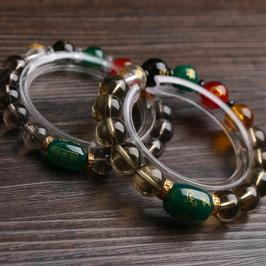 茶晶三合生肖五行手串 商品图2