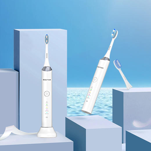 罗曼电动牙刷成人男女全自动声波震动智能牙刷国潮风E7 波浪刷 商品图1