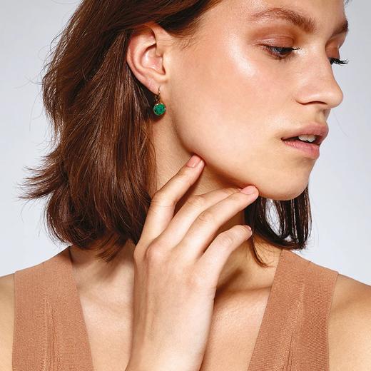 北京仓｜Dyrberg Kern-Louise-绿色 耳环（金色）［丹麦设计师］ 商品图1