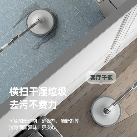【易力免手洗净污分离拖把】脏清分离 每次清洗拖布都是清水 避免交叉感染 实现真正的懒人专用 所有烦恼通通搞定 商品图3