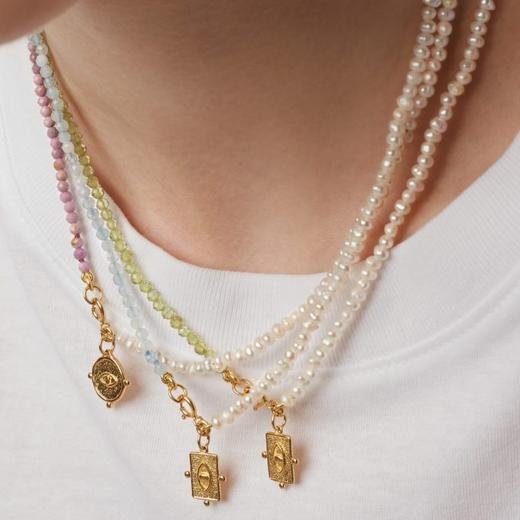 北京仓｜Barbóra-Blueberry-海蓝宝石 珍珠 项链［希腊设计师] 商品图1