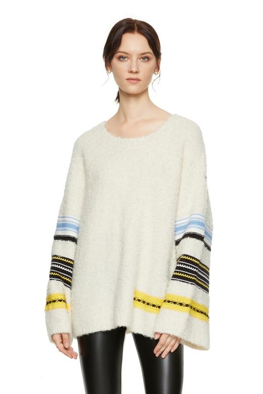 OCTAVIA 拼色条纹套头上衣 7913 商品图0