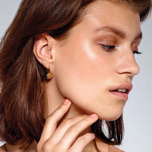 订购14周到｜Dyrberg Kern-Louise-橙色 耳环（金色）［丹麦设计师］ 商品图1