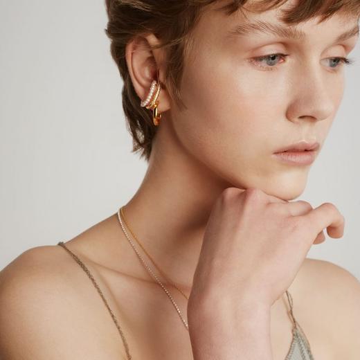 订购7周到｜Barbóra-Rainbow-珍珠 戒指/耳廓夹［希腊设计师] 商品图4