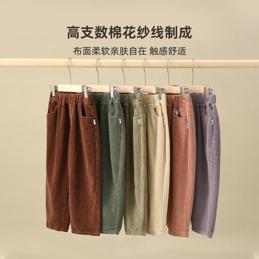 【新色升级 经典百搭】加绒加厚款灯芯绒萝卜裤DZK004 商品图3