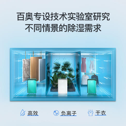 百奥智能除湿机家用卧室内静音抽湿房间小型宿舍地下室干燥吸湿器24L 商品图5