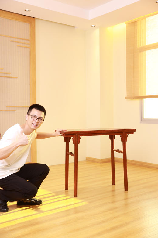 红桥红  家具严选  缅甸花梨（大果紫檀）【98 云熙 平头案】 商品图7