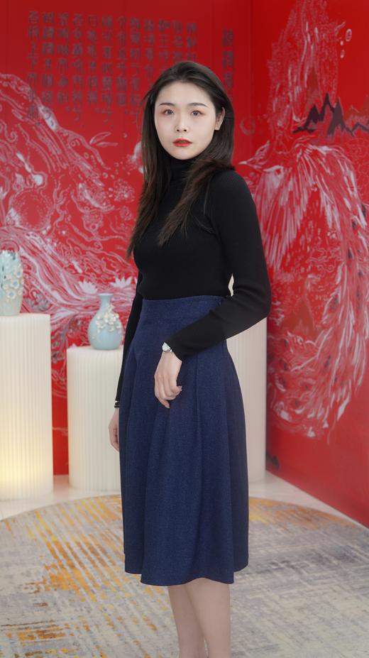 【伯妮斯茵】简约时尚毛呢半裙--阿让特伊花田--《画尽世间光影，只为挚爱的女人》】3B6752 商品图2