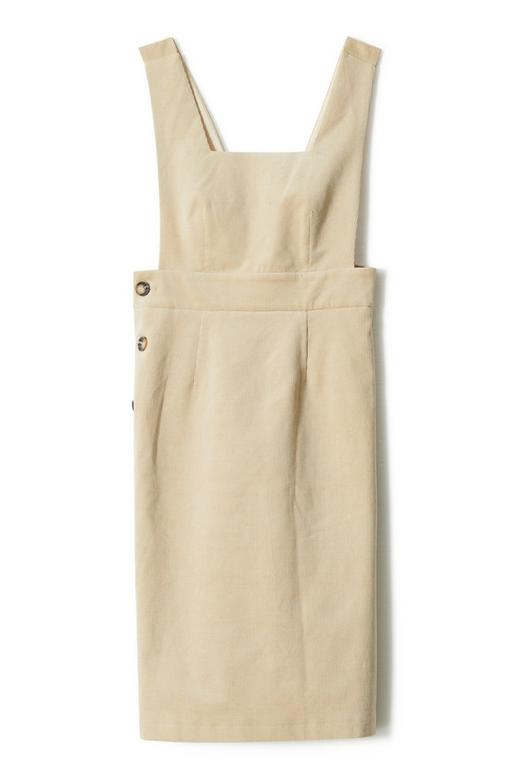 SUPIN 奶油色灯芯绒背带裙 6158 商品图4