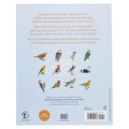 【中商原版】美国自然历史博物馆 北美鸟类 英文原版 DK-American Museum of Natural History Birds of North America 商品图1