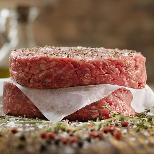 【主播专享】犇西诗原切谷饲和牛牛肉饼汉堡肉饼好吃汉堡包2000g 商品图2