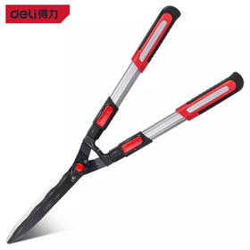 得力DL580422整篱剪铝合金伸缩柄35"(红)